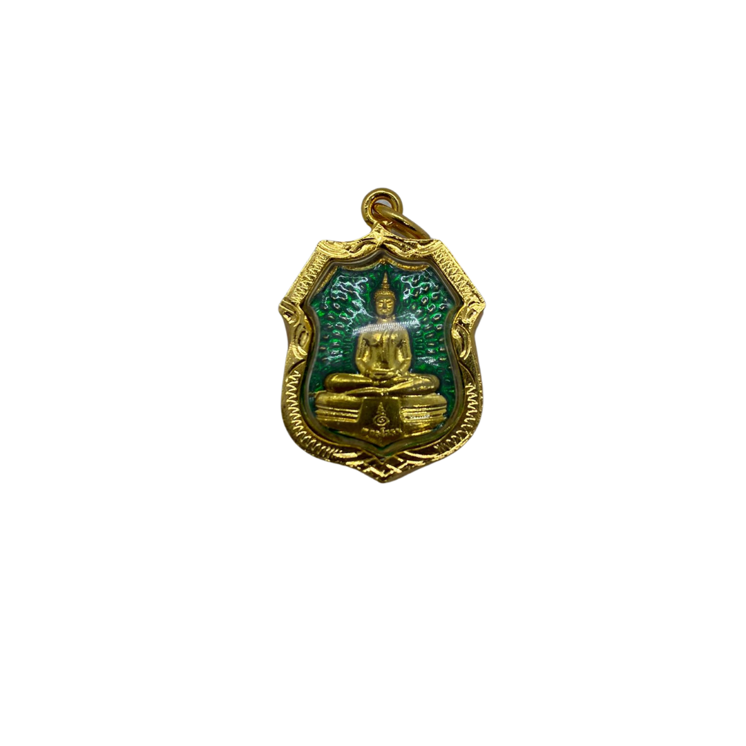 Petite amulette Thaï en verre Bouddha Sothon