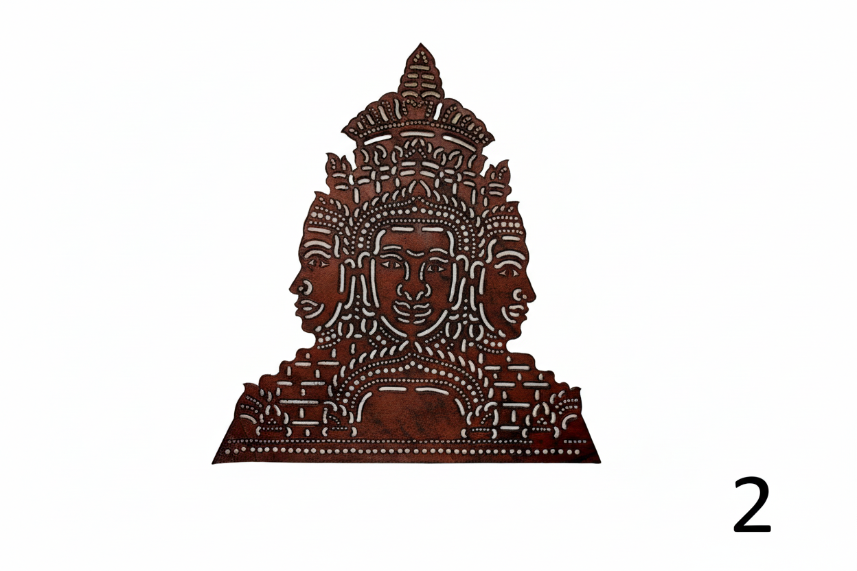Illustration traditionnelle en cuir "roub sbek" - Bayon