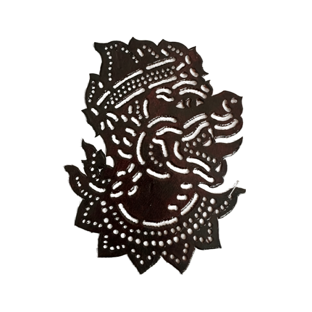 Petite marionnette d'ombre Cambodgienne "Roub Sbek" - Hanuman (tête)