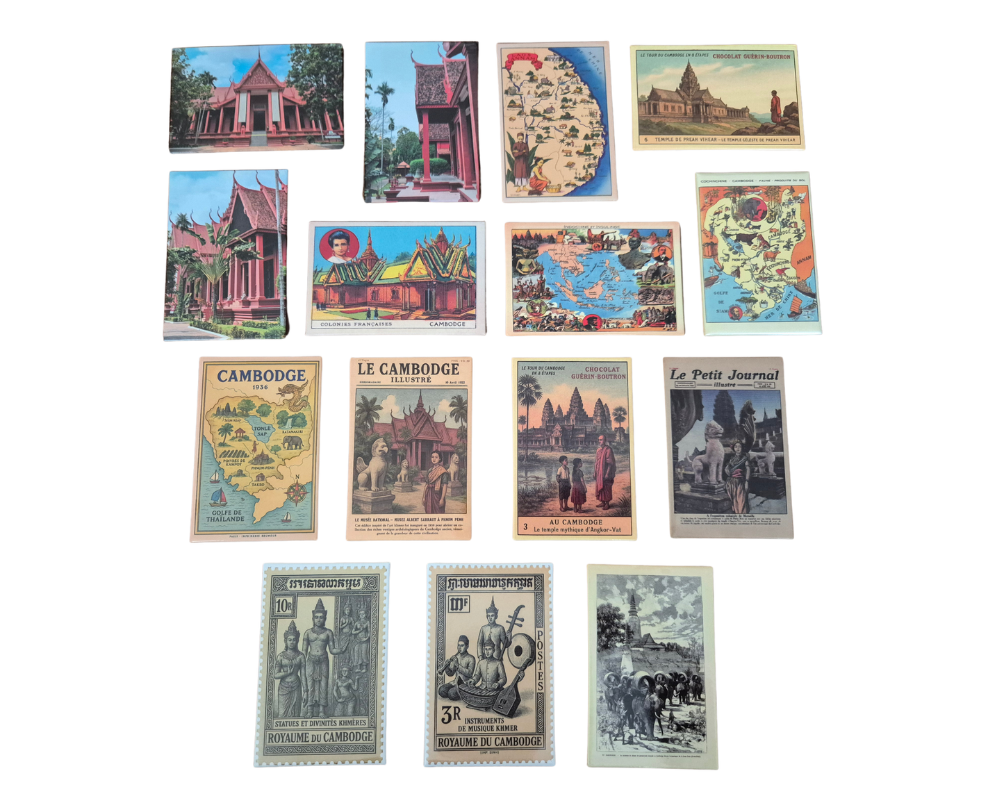 Magnet illustration du Cambodge par Alaya créations