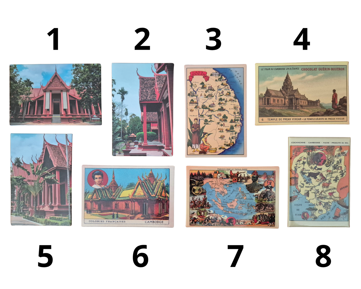 Magnet illustration du Cambodge par Alaya créations