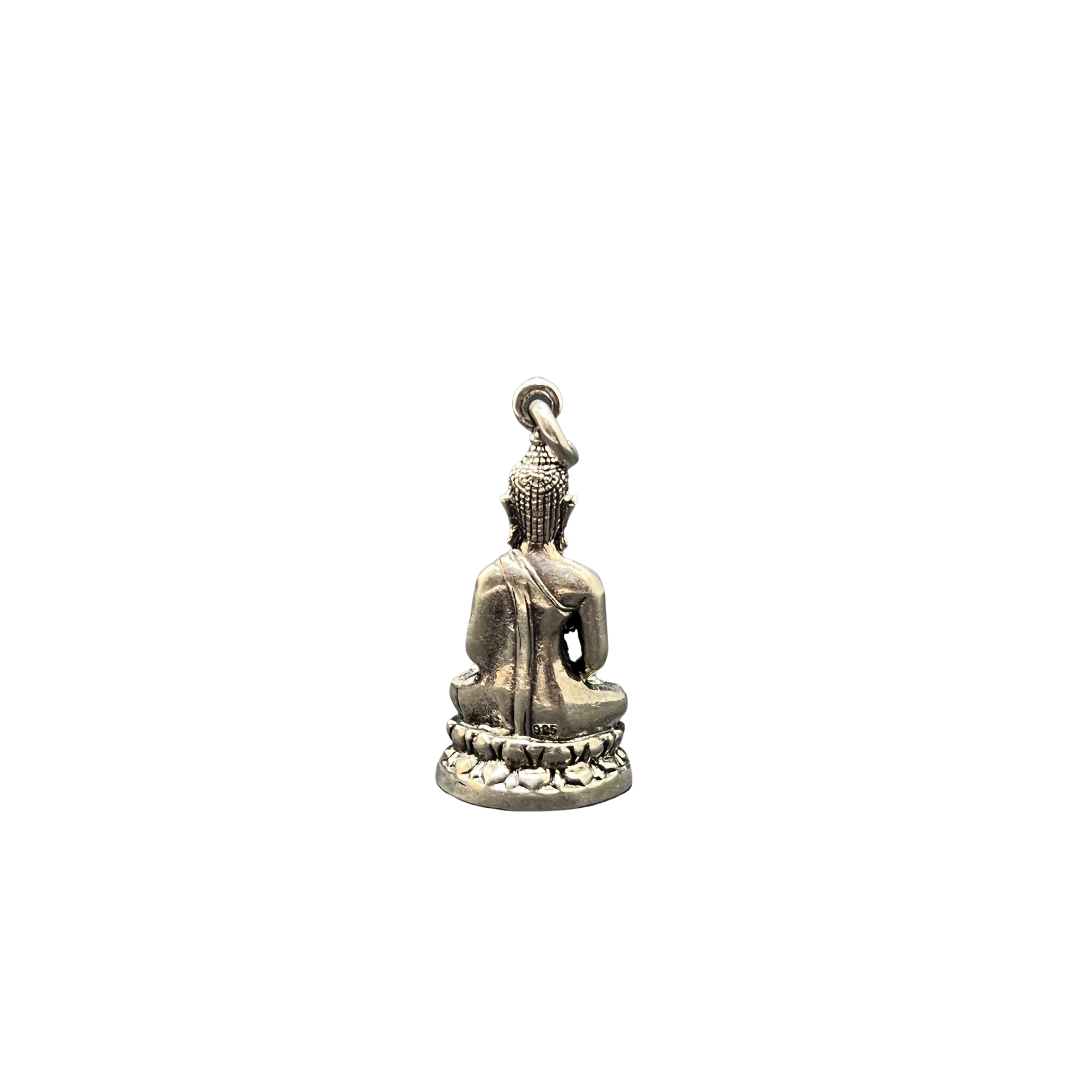 Pendentif Bouddha en posture Dhyana Mudra Argent 925/1000