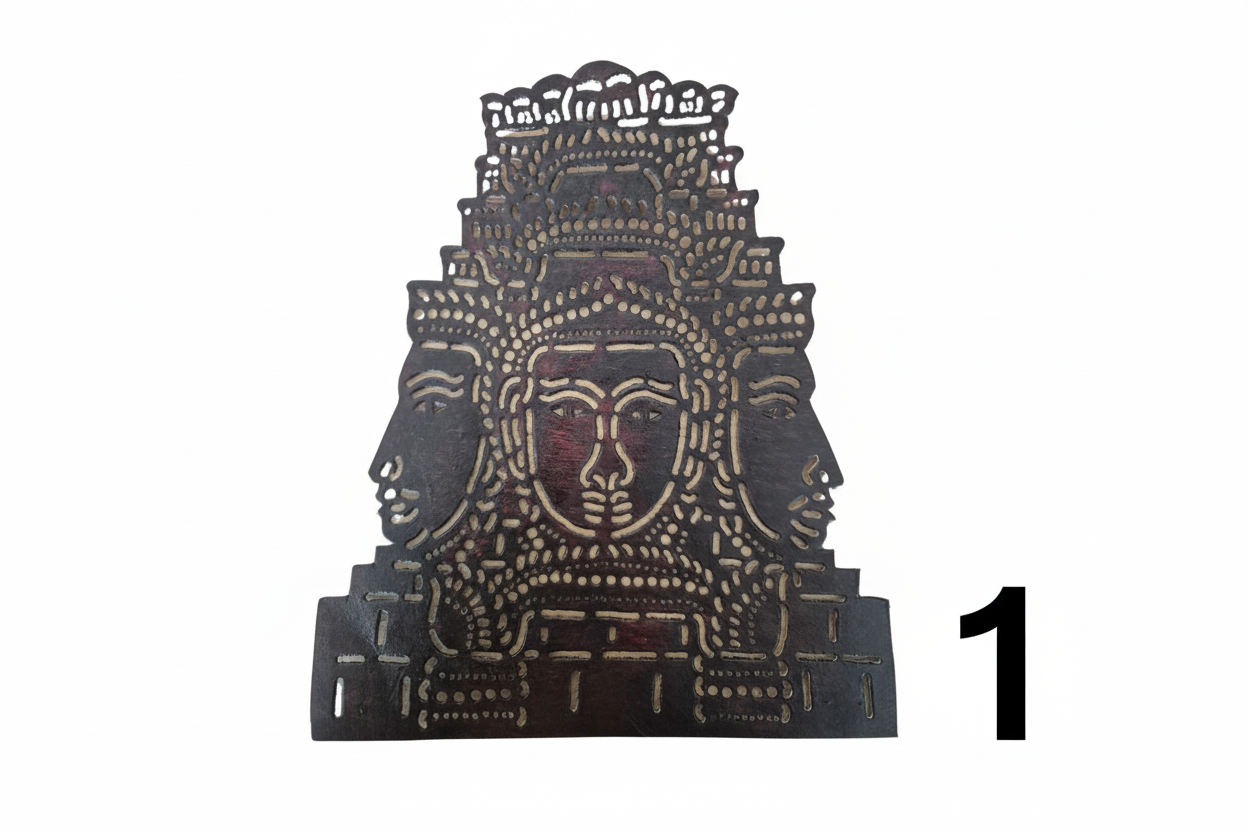 Illustration traditionnelle en cuir "roub sbek" - Bayon