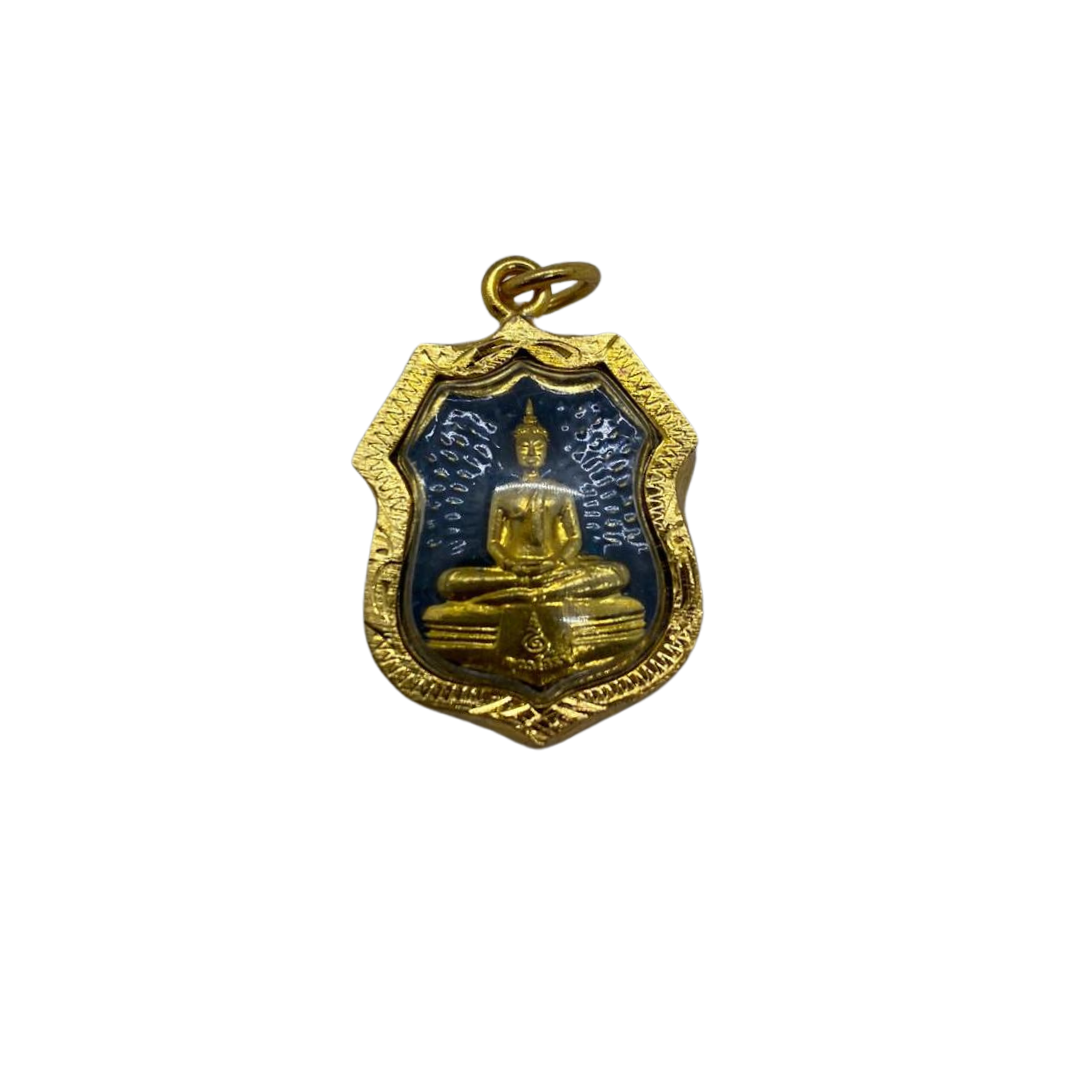 Petite amulette Thaï en verre Bouddha Sothon