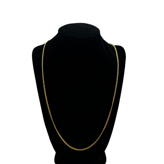 Chaîne Plaquée Or Jaune Maille Gourmette