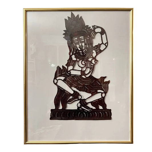 Moyenne marionnette d'ombre Cambodgienne Roub Sbek Apsara