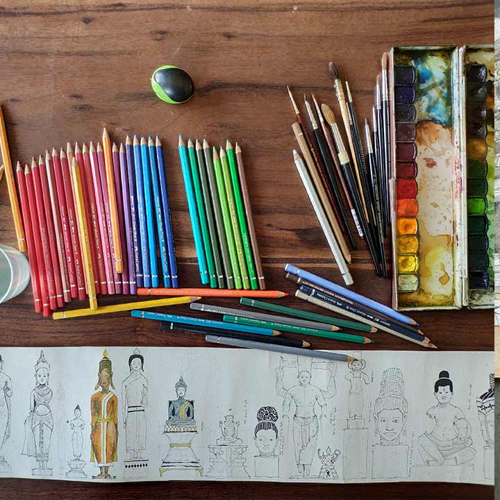 Empire Khmer - Asie en dessin (Version Classique - 2020), Travel Roll de Raphaël Seyfried
